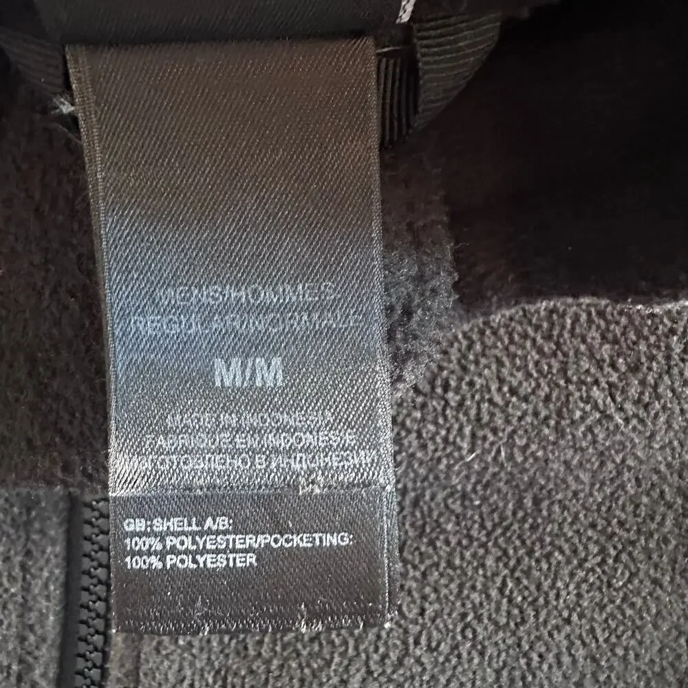 The North Face Men's Medium Black Full Zip Up Fleece 3n1 Inner Layer